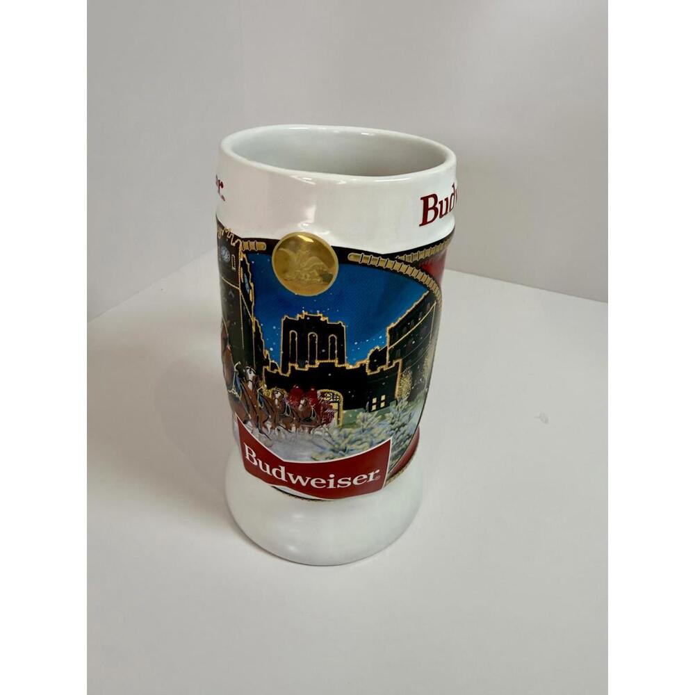 Budweiser 2020 Holiday Ceramic Beer Stein Mug